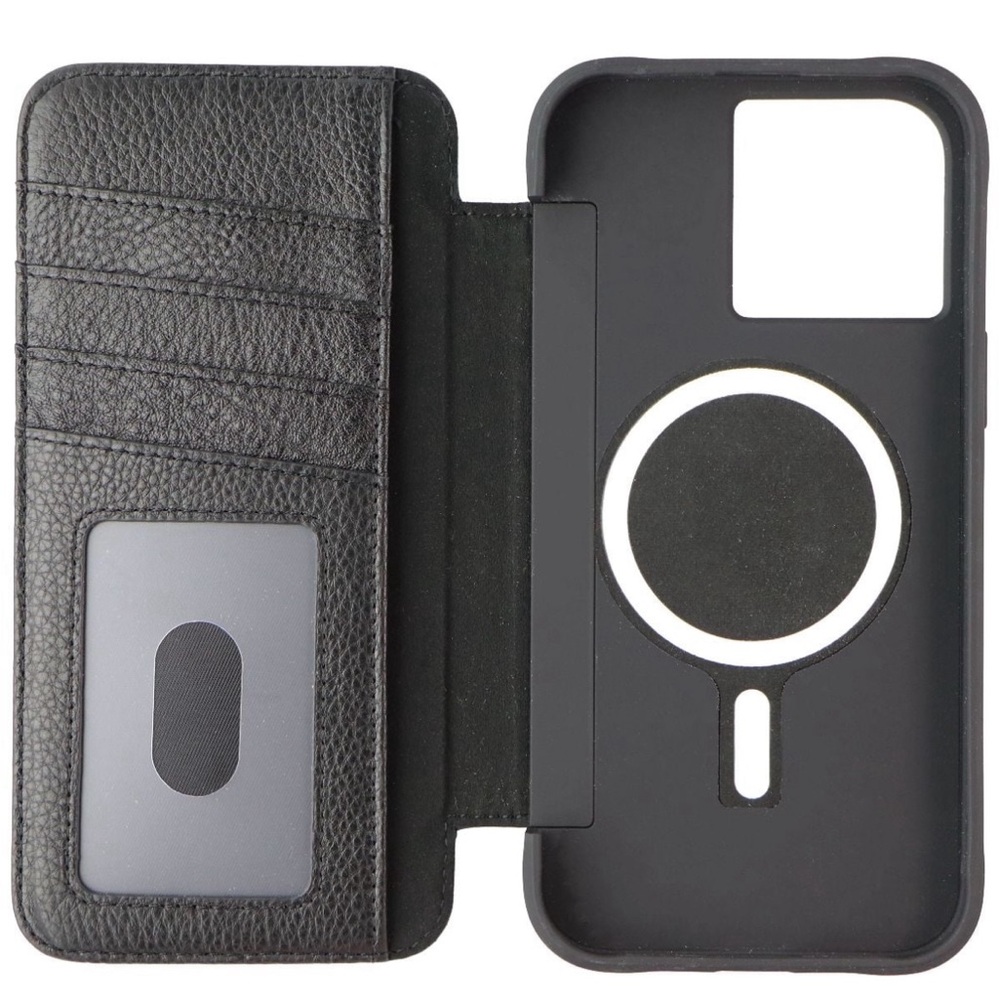 Case-Mate Wallet Folio Leather Case for MagSafe for iPhone 14 Pro Max - Black